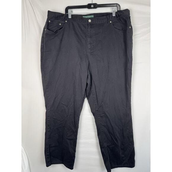 Women’s Lauren Ralph Lauren Plus Size Black Dress Pants 22W - Picture 1 of 3